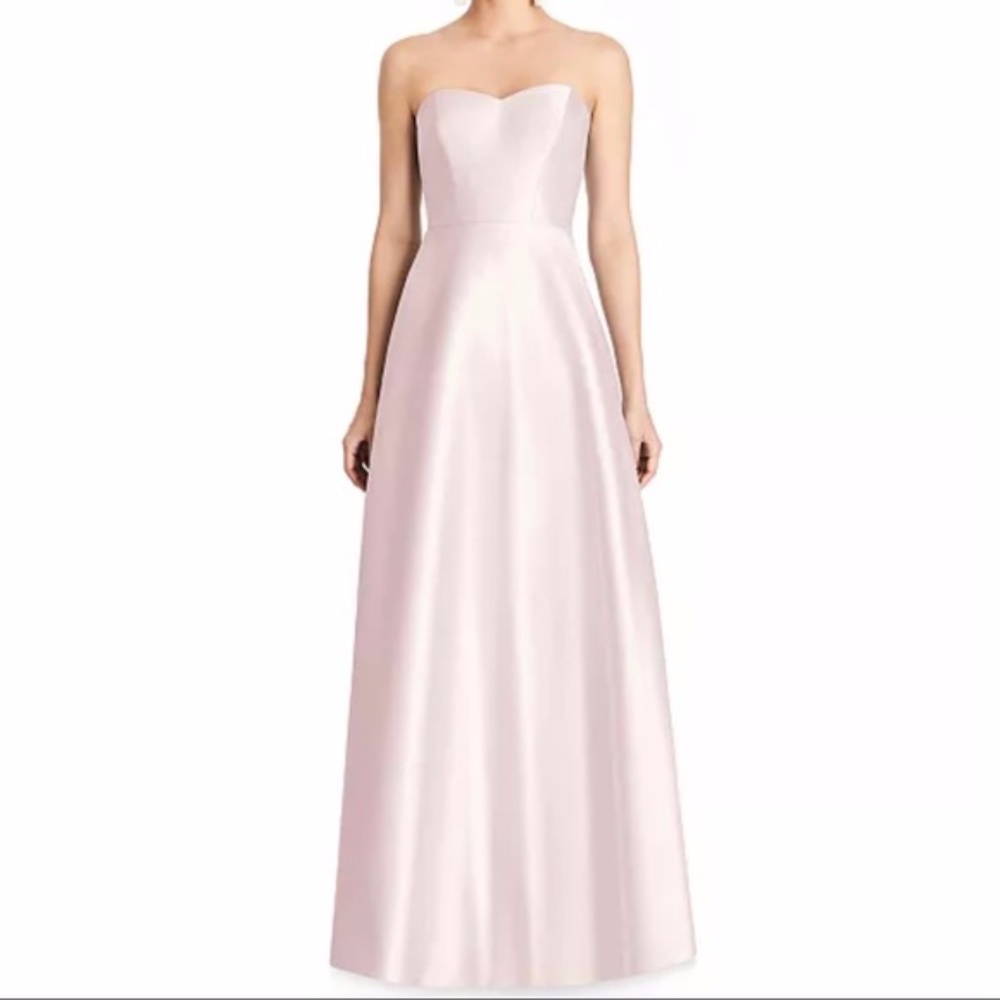 Alfred Sung Sweetheart Strapless A-Line Blush Gown